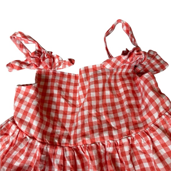 Tahiti orange  Gingham Dress - Picture 2 of 10